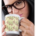 thumbnail image 2 of Cute Love Birds And Birdcages Girly Nature Pattern, 15oz Mug, 2 of 7