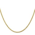 thumbnail image 6 of Diamond2Deal 14K Yellow Gold 2mm Diamond-Cut Rope Chain Necklace for Women 20", 6 of 6
