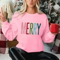 thumbnail image 6 of Craaazy Women's Christmas Shirt Long Sleeve Merry Christmas Sweatshirts Casual Pullover Tops Gifts, 6 of 9