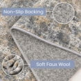 thumbnail image 5 of Roomisland 2.6'x8' Runner Rug, Vintage Farmhouse Washable Stain Resistant Rug with Non Slip Backing for Hallway, Kitchen, Laundry Room, 5 of 8