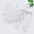 thumbnail image 2 of CAUYDY Kids Photoshoot Outfits for Boys Long Sleeve Shirt Joggers Pants 2 Piece Cute Matching Sets 5Y 6Y 7Y 8Y 9Y 10Y Children Fall Winter Clothes White for Sizes 5-6 Years, 2 of 6