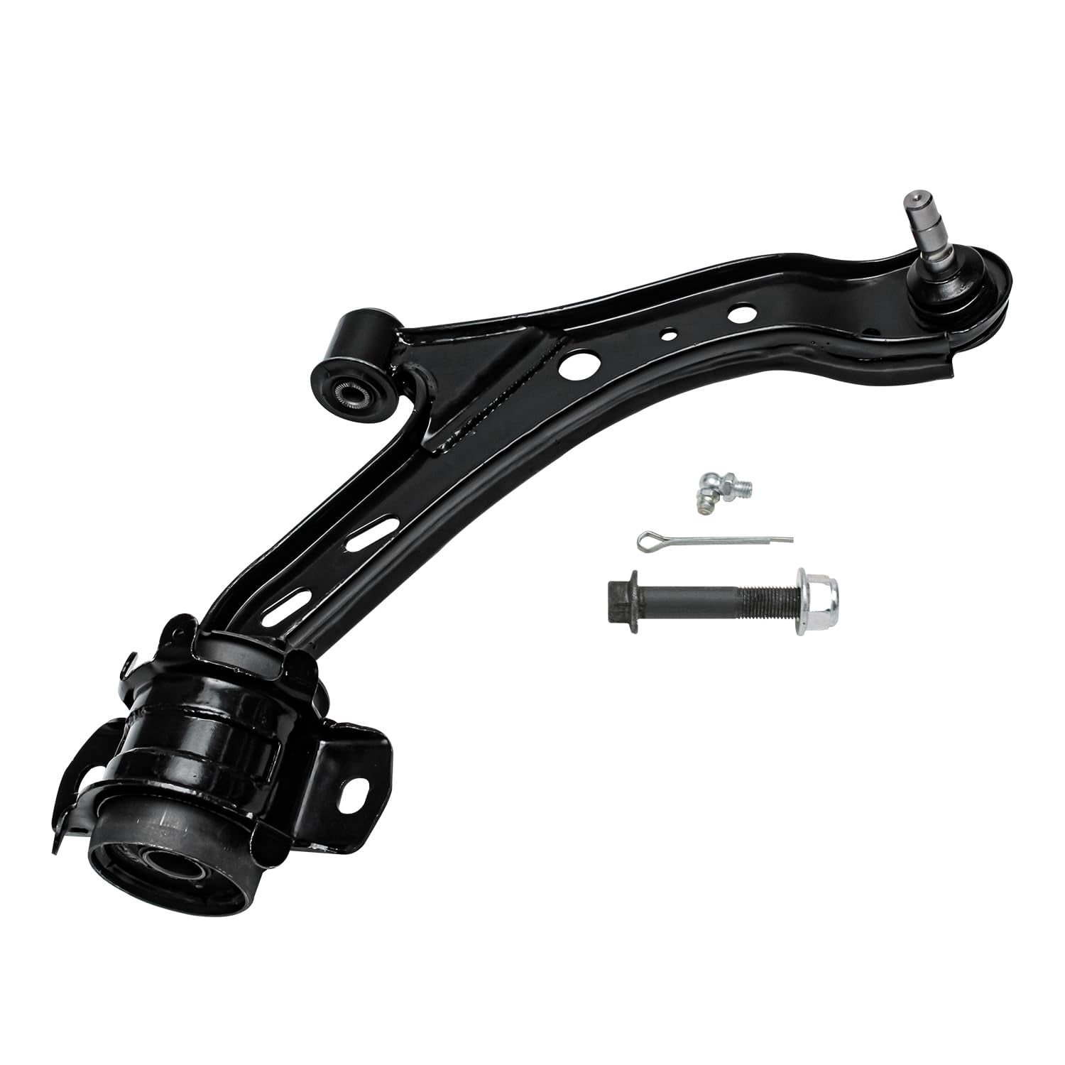 Detroit Axle - Front Right Lower Control Arm for 2005-2010 Ford Mustang, Lower Right Control Arm w/Ball Joint Assembly Replacement