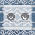 thumbnail image 3 of Better Homes & Gardens Dagali Oushak Bath 2 Piece Bath Rug Set, Blue Silver & Arctic White, 17" x 24" & 20" x 30", 3 of 7