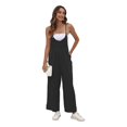 thumbnail image 1 of Women Long Jumpsuits Smocked Waist Lounge Pants Sweatpants Tracksuit Bottom Casual Trousers Pull On Wide Leg Haren Pants navy blue XXXL, 1 of 4
