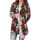 thumbnail image 1 of Cárdigan de mujer Cárdigan de frente abierto Cárdigan de manga larga de moda Casual Festival Estampado Blusa superior Odeerbi ODB-2, 1 of 6