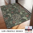 thumbnail image 3 of Bohemian Retro Floral Non-Slip Entryway Door Mat,Boho Indoor Decor Durable Low Plush Door Mat,Washable Welcome Rug for Patio Hallway Home Decor 20x32 Inches, 3 of 7