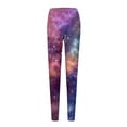 thumbnail image 5 of Chuancc Women's Workout Seamless Scrunch Booty Leggings,Galaxy Leggings Yoga Pants Reg & Plus Size Soft Opaque Slim Tummy Control Printed Pants Butt Lifting Anti Leggings for Women Pink XL, 5 of 5