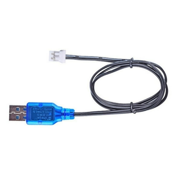 AOOOWER Lightweight PH2.0 2P USB Charger Cable For 3.7V 18650Battery Device 60cm/23.62in