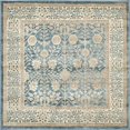 thumbnail image 1 of Unique Loom 3138334 4 x 4 ft. Gneis Salzburg Square Rug, Blue, 1 of 1