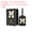 Black, variant on Luggage Tag, Initial Letter Travel Luggage Baggage Embroidery Label Tag Pink