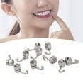 thumbnail image 1 of Lingual  Button, 10pcs Free Adjust Orthodontic Lingual Button  Trough Base  For Tooth Correction For Dentists, 1 of 8