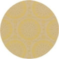 thumbnail image 1 of Unique Loom Outdoor Botanical Geometric Rug 6' x 6' Round Yellow/Beige, 1 of 1