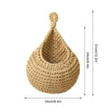 thumbnail image 7 of Hanging Fruit Basket for Kitchen Hanging Baskets Boho Jute Hanging Baskets Hanging Wall Vegetable Fruit Baskets Hanging Wall Fruit Vegetable Baskets Handwoven Decorative Hanging Kitchen Baskets, 7 of 7