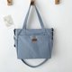 thumbnail image 3 of Bolso de mano con múltiples bolsillos para mujer, bolso hobo ligero, bolso de mamá (azul), 3 of 8