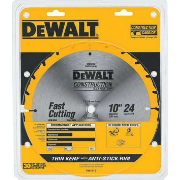 DEWALT 10 In. General Purpose Table Saw Blade DWA11024 - 24T - 1 Piece