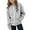 Gray, variant on Toddler Girl Jacket Girls' Zipper Casual Fashion Solid Color Long Sleeved Sports Jacket With Pockets For 5-14 Years Girls Lightweight Jacket Cute Fall Tops Cute Teen Tops