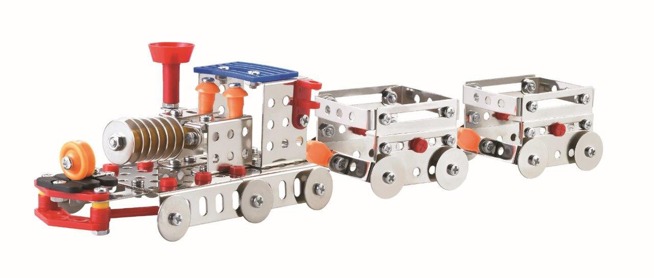 Steam Engine Train Model Metal Construction Set Kit Kids Toy DIY SNER 338 Pcs 