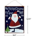 thumbnail image 6 of Rustic Christmas Sign Decor Metal Plaque Hanging Wall Art Sign, 12.5" x 9" Primitive Merry Christmas Sign Hanging Decoration Metal Wall Decor Sign Merry Christmas Home Decor Accent (Black), 6 of 7