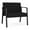 OpenHouse Black, variant on Waterfall Reception Waiting Room Bariatic Chair / Black Steel / Navy Blue