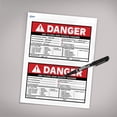 thumbnail image 7 of Avery Arc Flash/Shock Danger Labels, 4.75" x 7.75", 20ct, 7 of 7