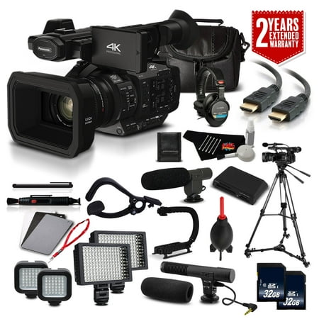 Panasonic AG-UX180 4K Premium Professional Camcorder International Version (No Warranty) Documentary Pro Accessory (Best Camcorder For Documentary 2019)