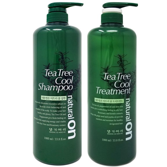 Daeng Gi Meo Ri Tea Natural On Tree Cool Hair Set Shampoo & Treatment Duo 1000ml(33.8 fl. oz)