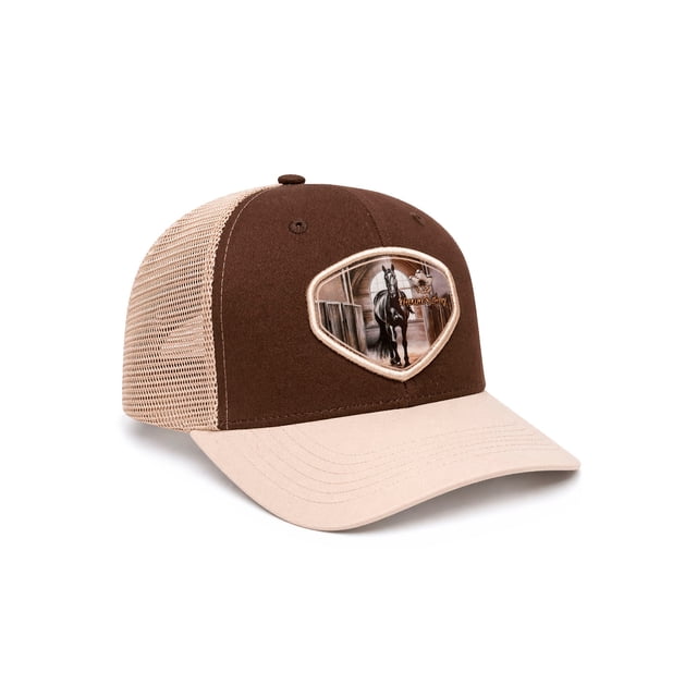 Knite Gorra Farmer Hombre Horse Legacy Beige Estilo Trucker Transpirable Vaquera