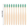 thumbnail image 3 of Toothbrush Adult Toothbrush Soft Bristles Toothbrush 10 Individually Packaged,Green Manual Toothbrush, 3 of 5