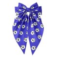 thumbnail image 1 of Hairpin Extra Large Ribbon Bowknot Design Back Head Hair Clip Soccer Pattern Spring Hair Pin Party Hair Accessory, 1 of 8