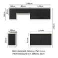 thumbnail image 3 of Cocina Integral Completa Madesa Glamy 240cm Blanco/Negro, 3 of 5