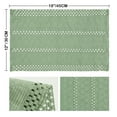 thumbnail image 4 of Sm:)e Light Green Farmhouse Woven Hollow Placemats, Boho Placemats 12x18 Inch, Dining Kitchen Home Decor, 4 of 6