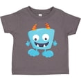 thumbnail image 3 of Inktastic Cute Monster, Blue Monster, Funny Monster, Horns Boys or Girls Toddler T-Shirt, 3 of 5