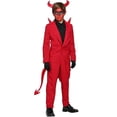 thumbnail image 2 of Traje de fiesta de Halloween para niños de 3 a 14 años, disfraz de Cosplay del diablo malvado de Satán, 2 of 3
