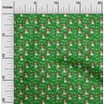 thumbnail image 1 of oneOone Rayon Green Fabric Merry Christmas Quilting Supplies Print Sewing Fabric By The Yard 56 Inch Wide-L9C, 1 of 1