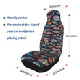 thumbnail image 4 of Fuzoiu Colorful Fish Print Seat Covers Set, Car Seat Covers Front Seats, Car Seat Protector, Car Seat Cushion, Seat Covers Carseat Cover Universal Fit for Most Cars, 4 of 7