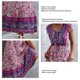 thumbnail image 5 of Vestido largo con escote en V, vestido floral para mujer Vestido floral con escote en V para mujer Vestido floral de verano para mujer Construcción resistente, 5 of 6