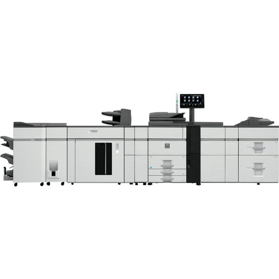 Sharp MX-6500N Production Color Laser Multifunction Copier – 65ppm, Copy, Print, Scan, Duplex, Network, 300-Sheet DSPF, A3/A4, High-Volume MFP