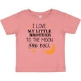 thumbnail image 3 of Inktastic I Love My Little Brother To The Moon and Back Boys or Girls Baby T-Shirt, 3 of 5