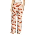 thumbnail image 3 of Pajama Pants Women, Bacon Print No.909 Sweatpants Soft Sleep Lounge Pants, Casual PJ Bottoms Pants with Pockets, 3 of 5
