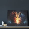 thumbnail image 3 of Lsque Red And White Flame Fox Print Wall Art – Decorative Picture for Living Room, Bedroom, and Office (Horizontal), 3 of 6