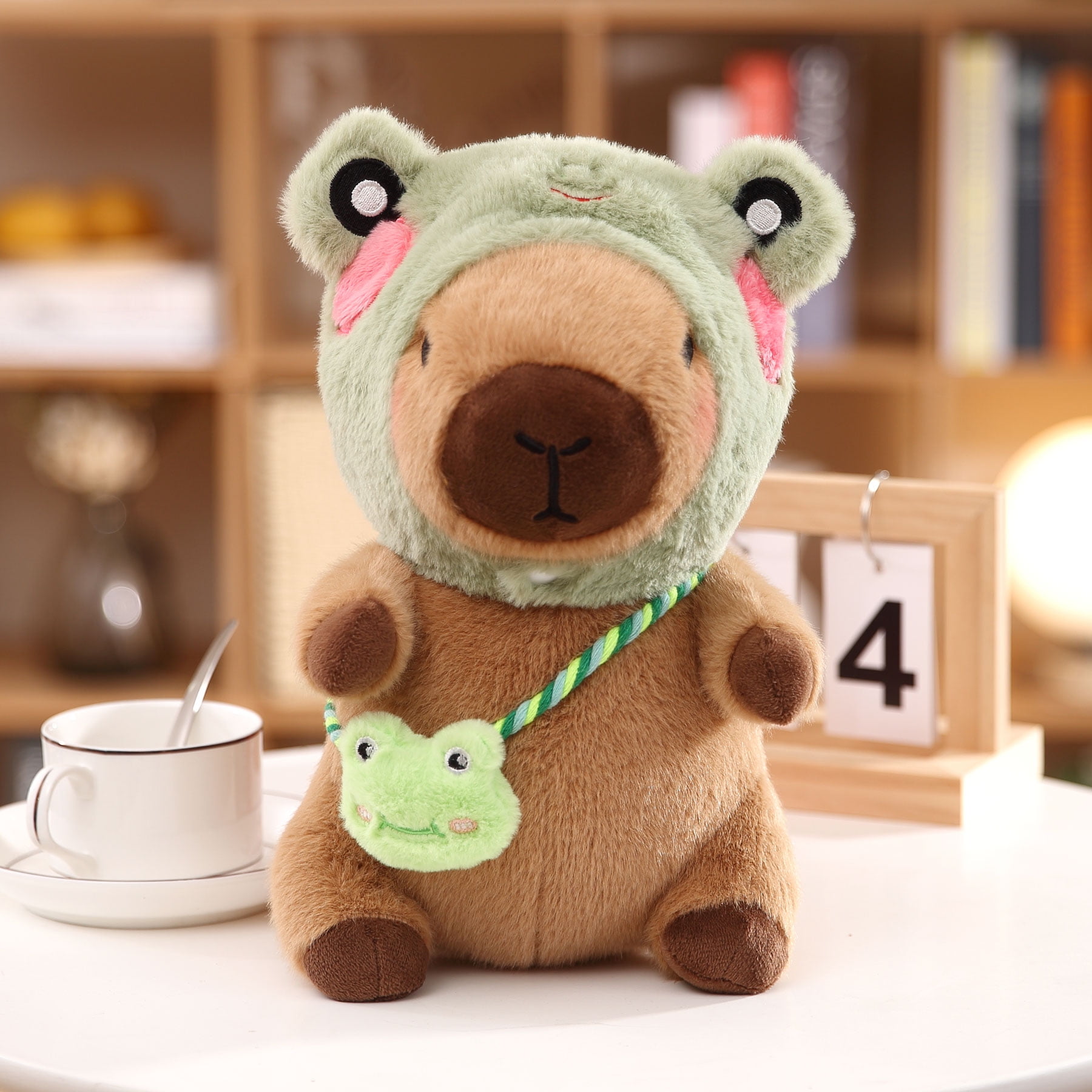 2 Capybara Plush with 12/13 pcs Clothes & Accessories, Dress Up Capybara Stuffed Animal Plush Toys, 10.2 in Cute Plushies for Girl/Boy Birthday