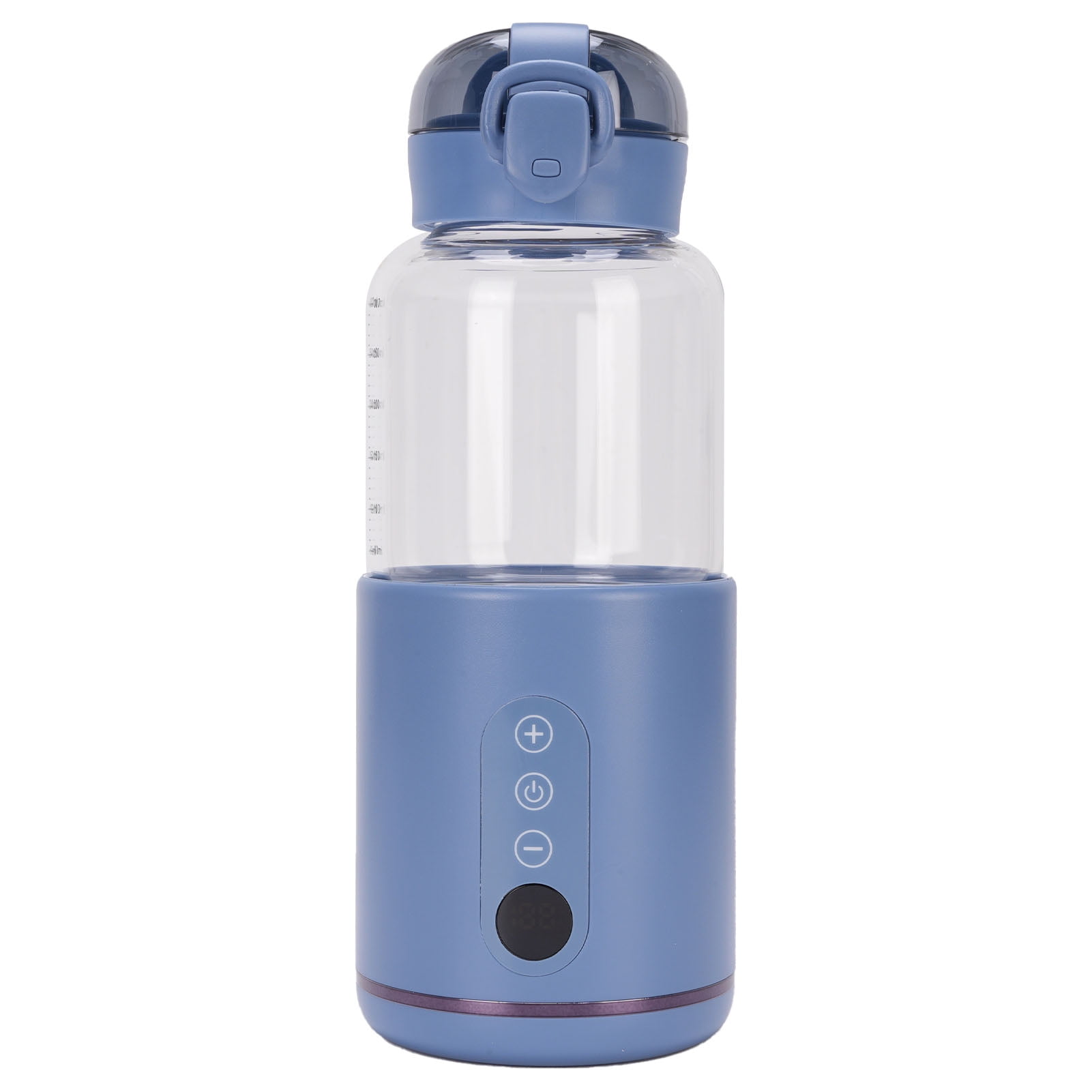 300ml Portable Bottle Warmer & Temperature Control Milk Warmer, Smart Fast Heating Cup with LCD Display for Travel & Outdoor, White (10.23 x 5.51 x 4.33 inches / 26.0 x 14.0 x 11.0 cm)