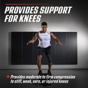ACE Brand Compression Knee Support, L/XL, Black, 1 Support