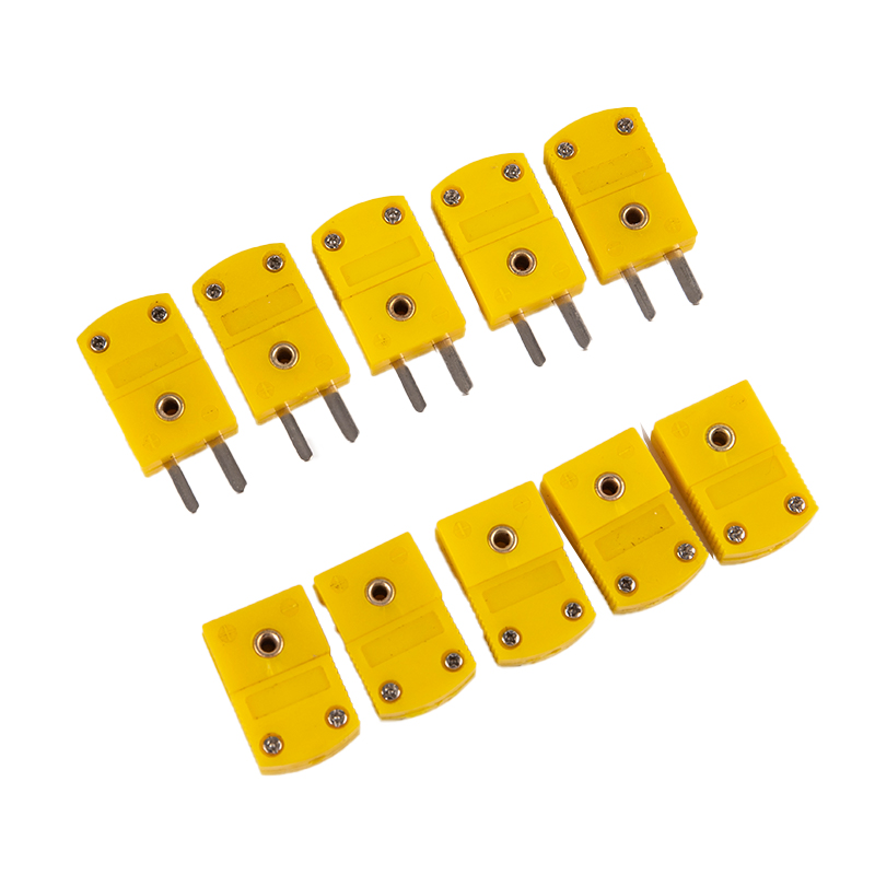 (Male)5Pcs K Type Male/Female Mini Connectors Plug Thermocouple