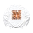 thumbnail image 4 of Basketball Game Day Sweatshirt for Women & Teens Trendy Sports Coquette Bow Sweater White Sweatshirt Adult Small, 4 of 4