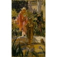 thumbnail image 2 of William de Leftwich Dodge 10x14 Black Ornate Wood Framed Double Matted Museum Art Print Titled: Stepping in the Fountain (ca. 1916), 2 of 5