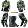 Oneal Youth/Kids Element Attack Offroad Jersey Pant Boots Combo