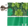 thumbnail image 5 of Valance for Windows Semi Sheer Valances for Living Room Bathroom Bedroom, Happy St. Patrick''s Day Shamrock Tile Pattern Background Kitchen Window Valance Rod Pocket Valance Curtains 54x18 Inches, 5 of 5