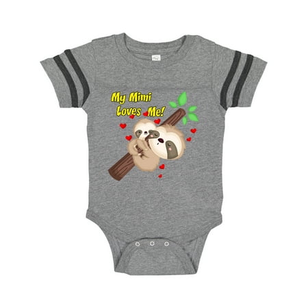 

Inktastic My Mimi Loves Me Gift Baby Boy or Baby Girl Bodysuit