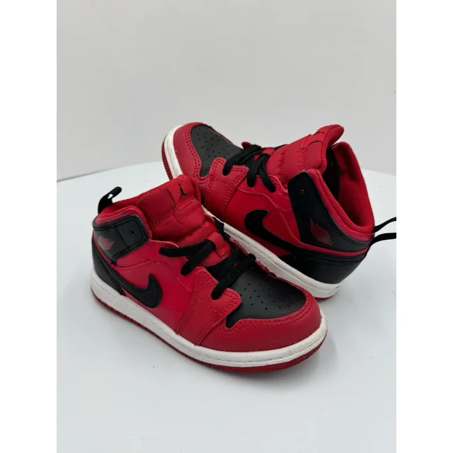Size 10C A i r-Jor-dan 1 MID REVERSE BRED RED 2021 TD 640735-660